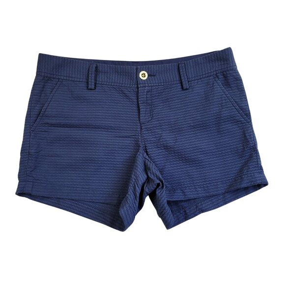 Lilly Pulitzer True Navy Zigzag Callahan Shorts - Picture 2 of 9